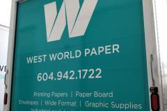 West World Paper Truck Decals Back