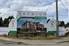 Atrium Development Promotional Signs