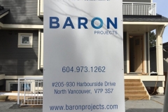 Baron Projects Development Site Sign