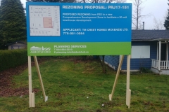 City of Abbotsford Development Sign