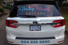 Glowing Hearts Daycare Van Decal Back