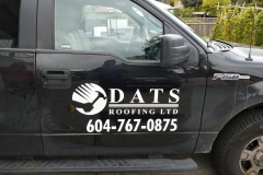 Dats Roofing Ltd Vehicle Decal