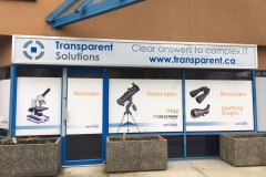 Transparent Solutions  Storefront Window Coverings