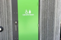 Outdoor Door Decal Installation