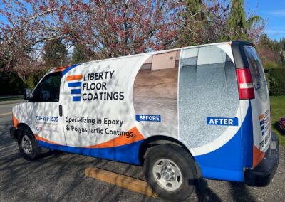Liberty Floor Coatings Vinyl Vehicle Wrap