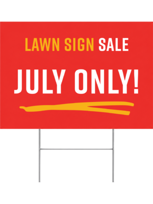 Lawn Sign Sale